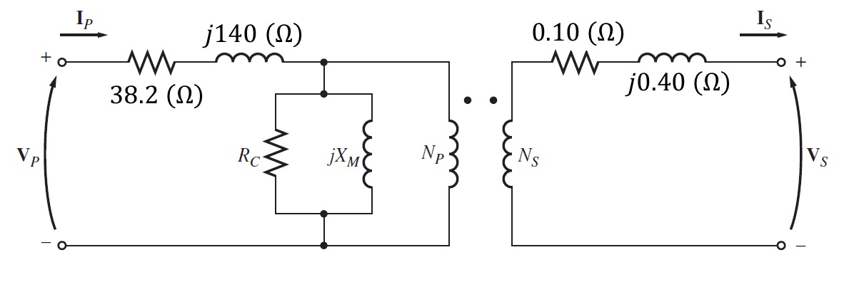 Figura 2.2.2 Circuito eléctrico del sistema de potencia monofasico